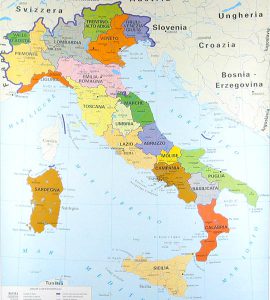 Mapa da Italia
